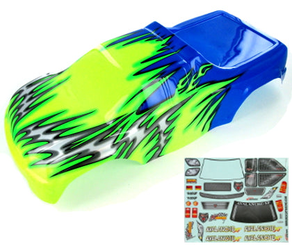 Redcat Racing 8704 1/8 Truck Body Blue and Green 08704 - RedcatRacing.Toys