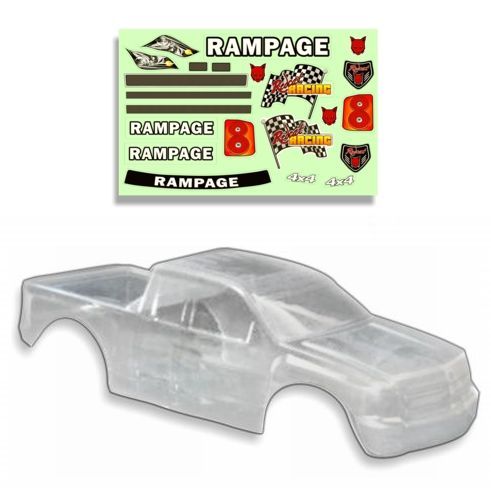 Redcat Racing 1/5 Truck Body, Clear RAMPAGE MT,RAMPAGEXT 50901-Clear - RedcatRacing.Toys