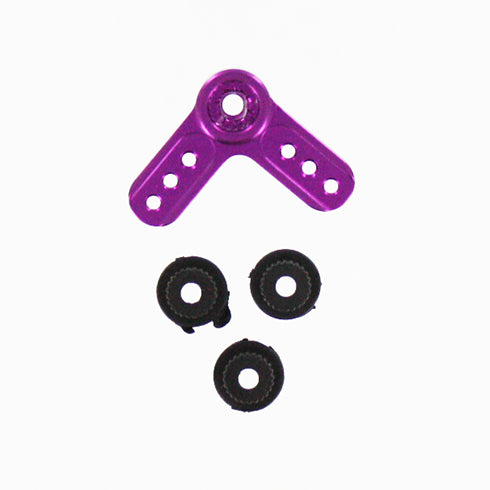 Redcat Racing 80236 Aluminum servo arm L-shape purple 80236 - RedcatRacing.Toys
