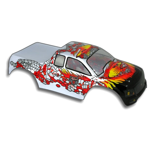 Redcat Racing 88015SR 1/10 Truck Body Silver and Red  88015SR * DISCONTINUED - RedcatRacing.Toys