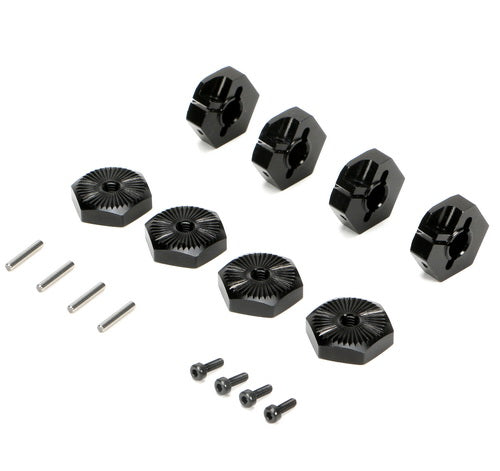 Redcat Racing 510176BK Clamp Type Wheel Hexes 17mm (4) - Black 510176BK * DISCONTINUED - RedcatRacing.Toys
