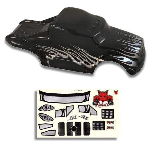 Redcat Racing 88035 1/10 Semi Truck Body Black and Silver  88035 - RedcatRacing.Toys