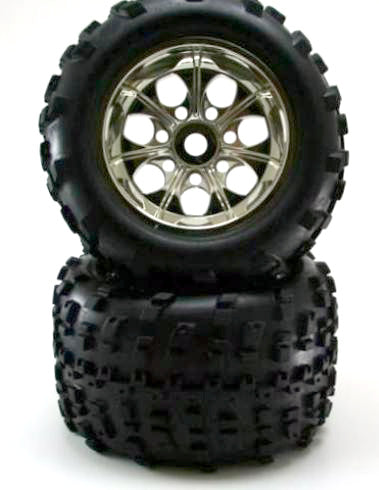 Redcat Racing 89105c Chrome Wheels and Tires, 2pcs  89105c - RedcatRacing.Toys