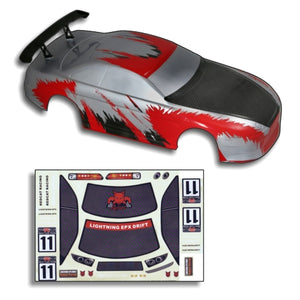 Redcat Racing 12304 1/10 Road Body, Red and Carbon Fiber 12304 - RedcatRacing.Toys