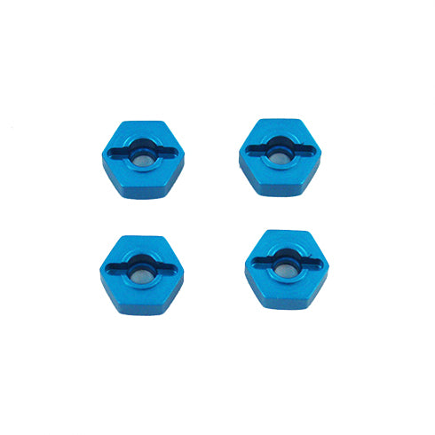 Redcat Racing Aluminum Wheel Hex (4pcs)(12mm)(Blue) 02134B - RedcatRacing.Toys