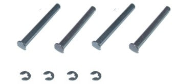 Redcat Racing 69538 Hinge Pins, Lower Outer (3*30.9mm) with E-Clip (2mm) - RedcatRacing.Toys