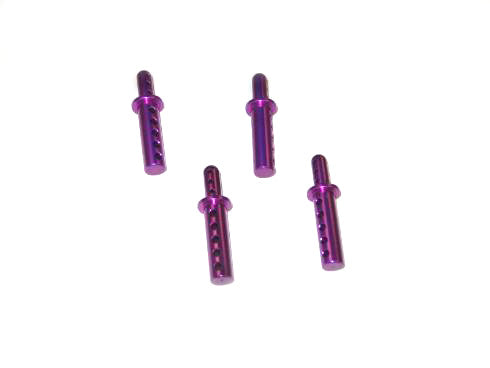 Redcat Racing Aluminum body post (4pcs)(purple)  08047P - RedcatRacing.Toys