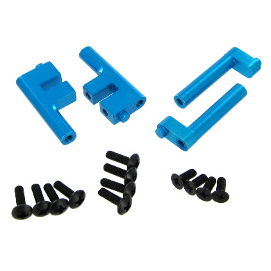 Redcat Racing 122203 Aluminum Radio Tray Posts, Blue (4pcs)  122203 - RedcatRacing.Toys