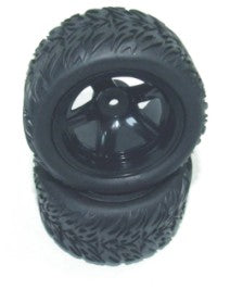 Redcat Racing 16044K Truggy Wheels Complete, Black - RedcatRacing.Toys