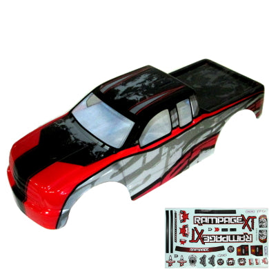Redcat Racing ATV070-R 1/5 Rampage Truck Body, Red - RedcatRacing.Toys
