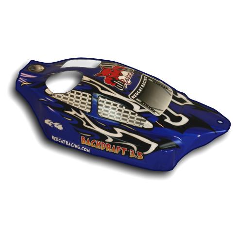Redcat Racing BS802-002 1/8 Backdraft Nitro Buggy Body Blue and Black - RedcatRacing.Toys