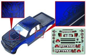 Redcat Racing 14050-BL  1/5 Truck Body, Blue and Black  14050-BL - RedcatRacing.Toys